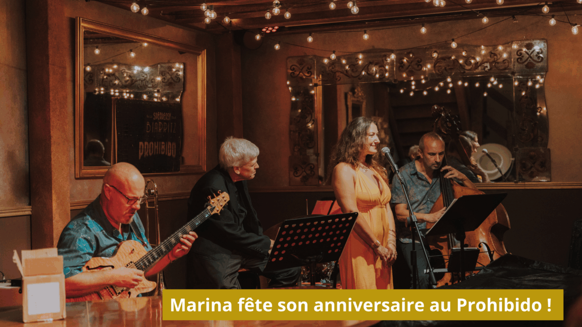 MARINA PACOWSKI Quintet jazz live Prohibido Biarritz