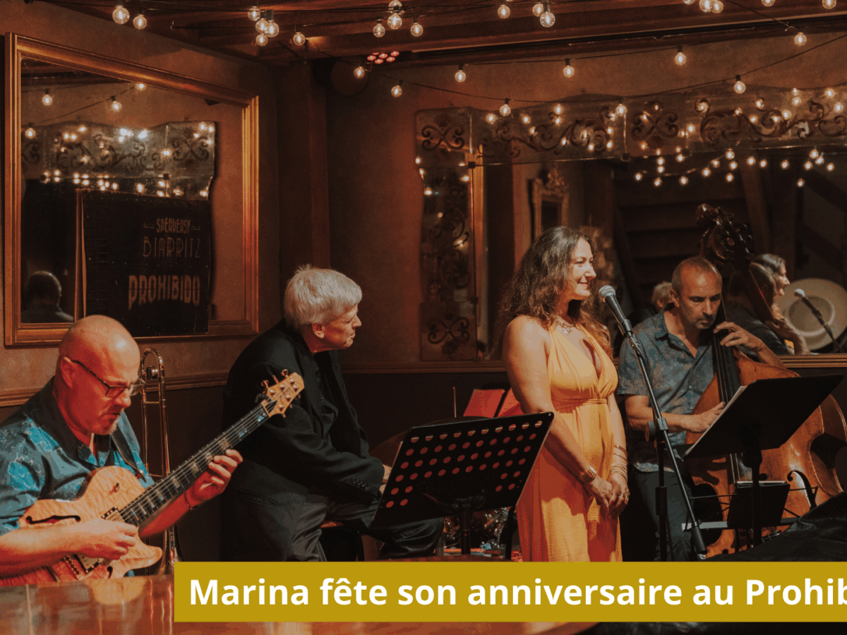 MARINA PACOWSKI Quintet jazz live Prohibido Biarritz