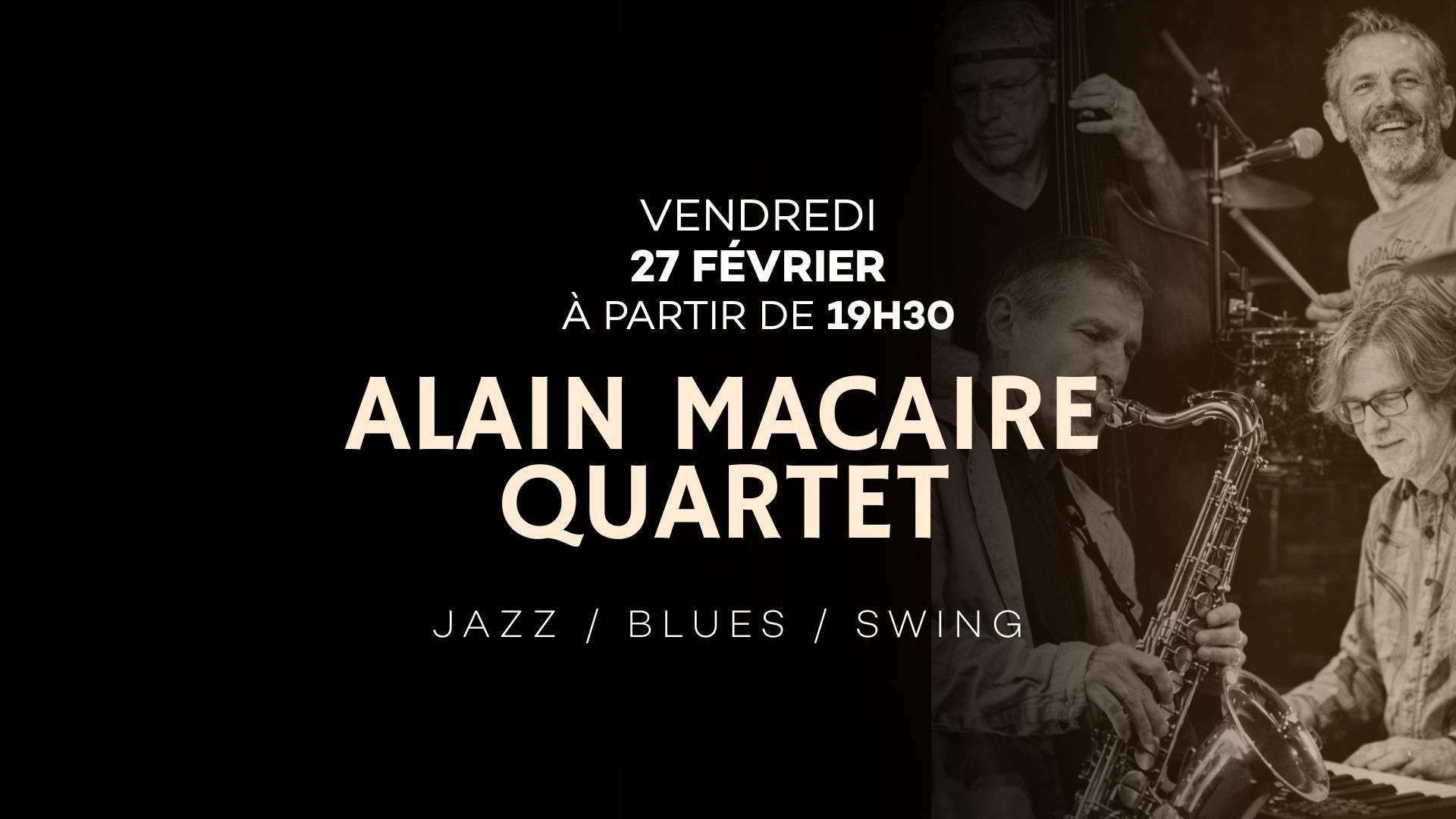 Alain Macaire Quartet ! 27 Février 2026
