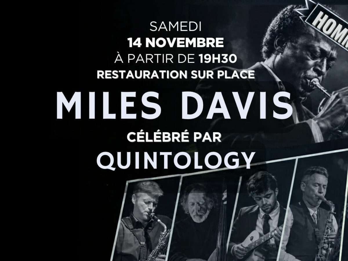 Miles Davis : 100 ans de légende, hommage par Quintology ! 14 novembre 2026