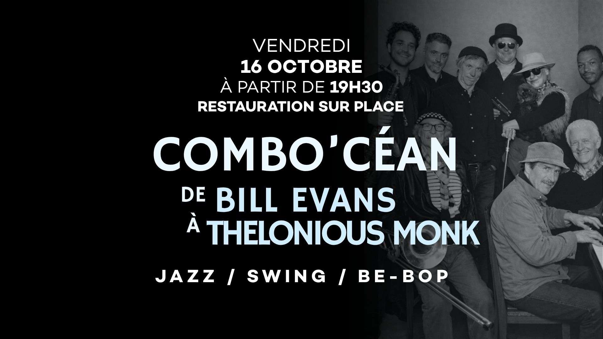 CombO'céan BIG BAND - de Bill Evans à T.MONK ! 16 octobre 2026