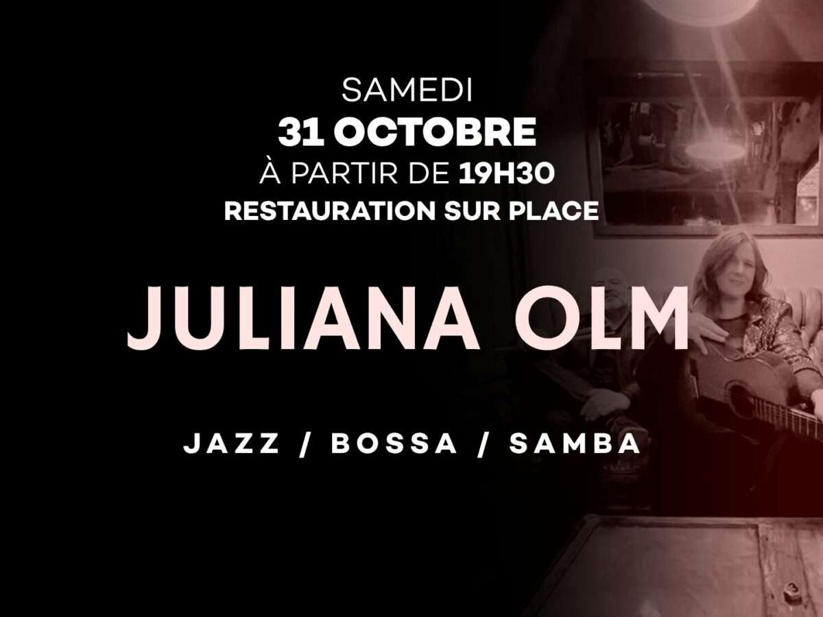 Juliana Olm en concert ! 31 Octobre 2026